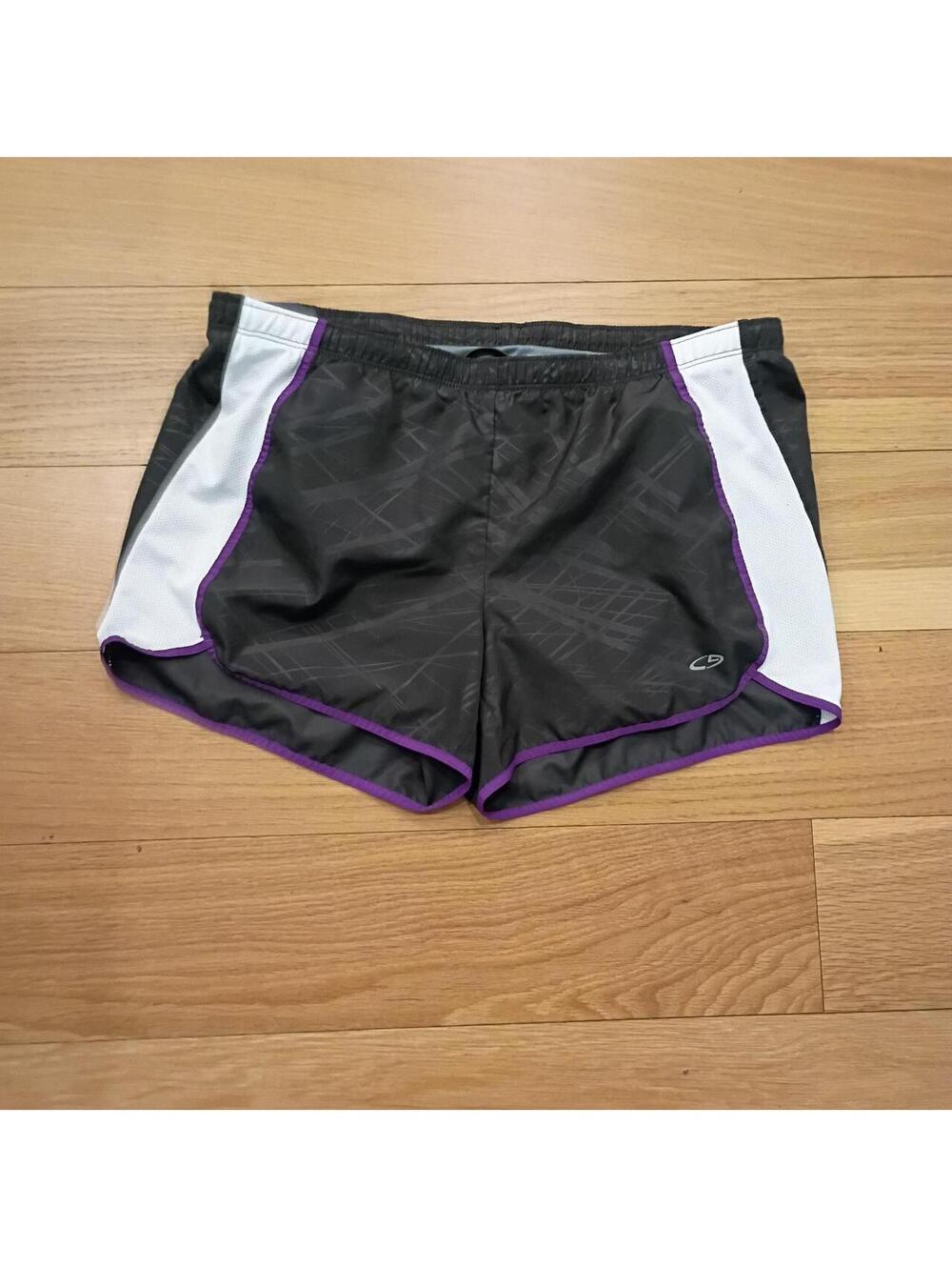 Champion Women's Black and White Shorts